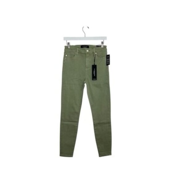 Liverpool High-Rise Skinny Jeans Size 4/27 Spanish Moss Green Colored Denim NWT - Picture 1 of 4